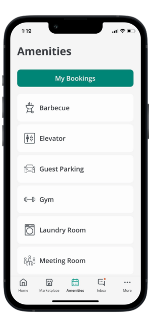 apartment app amenities