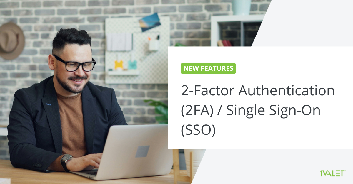 2-factor authentication and single sign-on for 1CONNECT portal